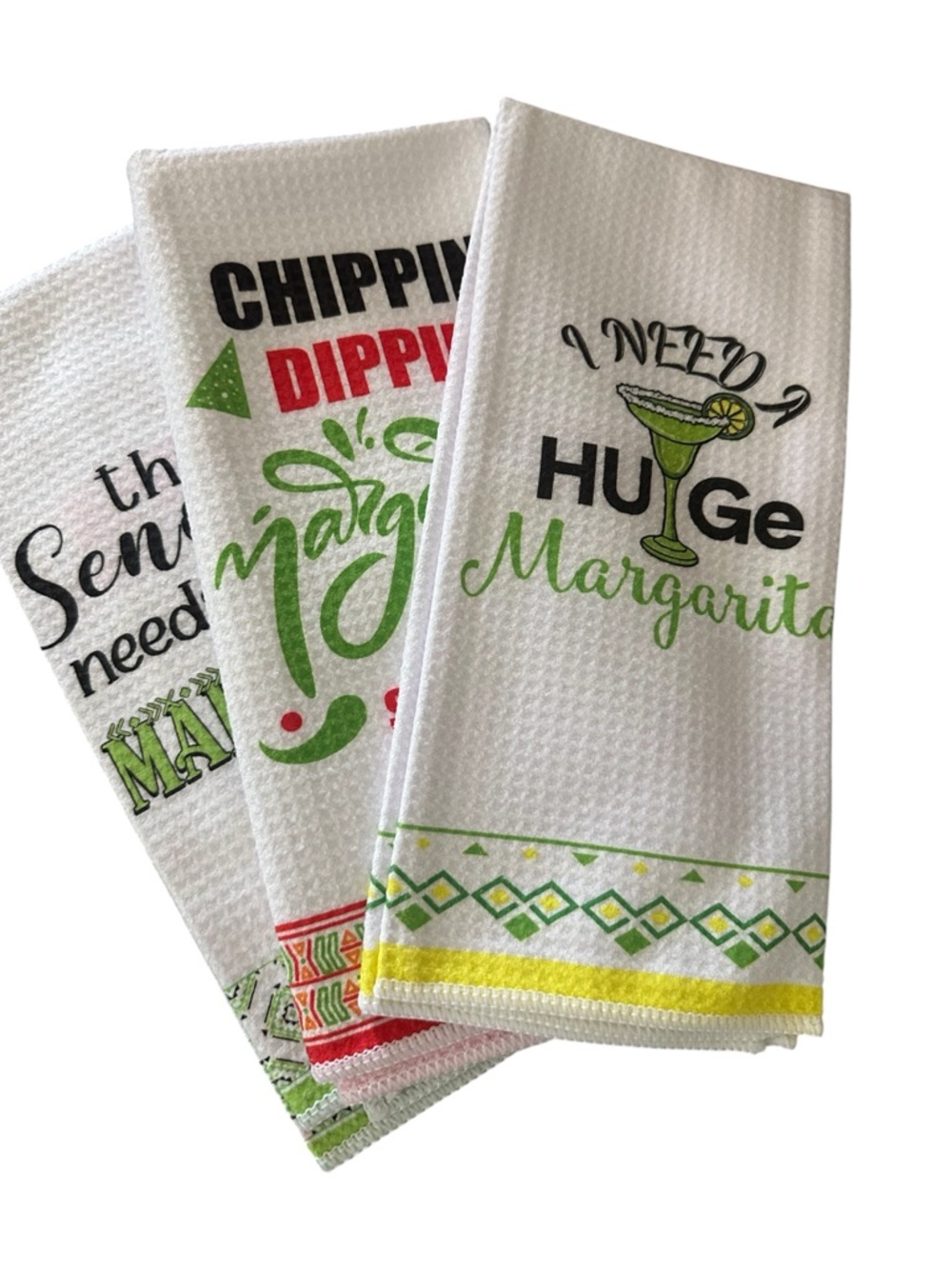 Kitchen - Cocktail Towels NWT | Margarita Themed Towels 24 x 20" Gift - Picture 5 of 6